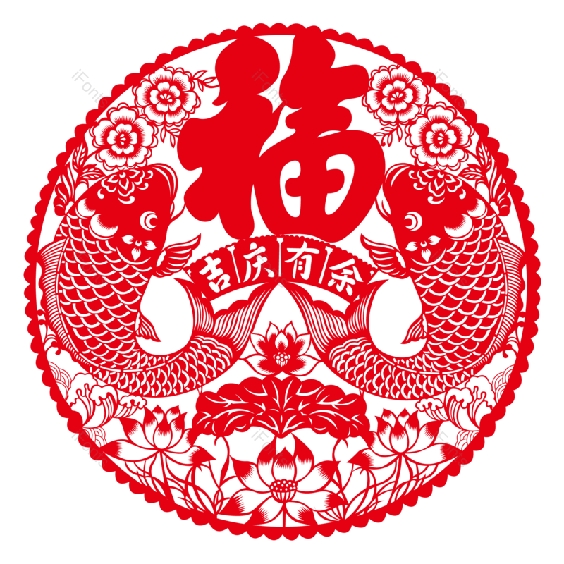 中国风图片,花纹元素,图案PNG,窗花免抠素材